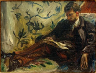 Portræt af Edmond Maître på sofaen