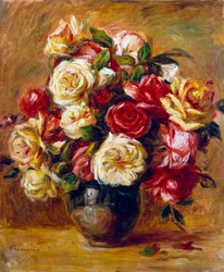 Buket roser, c1909.