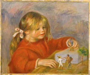 Claude Renoir, leg (olie på lærred)
