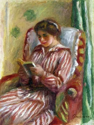 Gabrielle Reading - Maleri af Pierre Auguste Renoir (1841-1919)