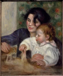 Gabrielle et Jean - Portræt af søn af maleren, Jean Renoir