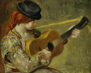 Pige med en guitar, 1897