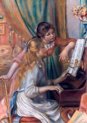 Piger ved klaveret, 1892