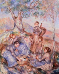 Harvesters breakfast af Pierre-Auguste Renoir (1841-1919)