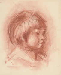 Head of Child, ca. 1906 (sangvinsk kridt)