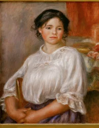Jeune fille assise (olie på lærred)