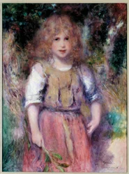 La petite bohemienne Maleri af Pierre Auguste Renoir (1841-1919) 1879 Privat samling