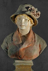 Fru Renoir (polichrom terracotta)