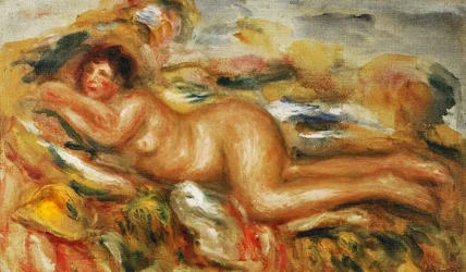 Nøgen kvinde på græsset; Nøgen kvinde i græsset, 1915