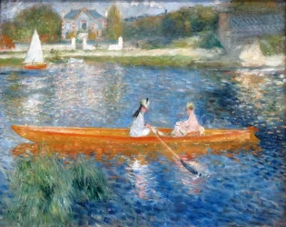 Maleri med titlen "Robåden (La Yole)" af Pierre-Auguste Renoir