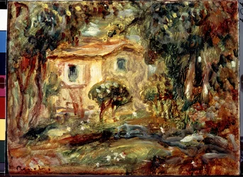 Landskabet. Le Canet. Maleri af Pierre Auguste Renoir (Pierre-Auguste Renoir