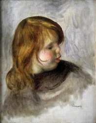 Portræt af et barn (Jean Renoir). Maleri af Pierre-Auguste Renoir (Pierre Auguste Renoir