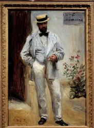 Portræt foran Charles Le Coeur (1830-1906), fransk arkitekt. Maleri af Pierre Auguste Renoir (1841-1919)