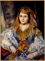 Portræt af Madame Clementine Stora kaldet det algeriske maleri af Pierre Auguste Renoir (1841-1919) 1870 Søn. 0,59x0,84 m San Francisco, Fine Art Museum