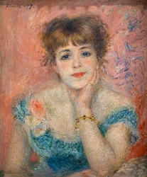 Portræt af skuespillerinden Jeanne Samary