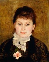 Portræt af kvinde af Pierre-Auguste Renoir (1841-1919)