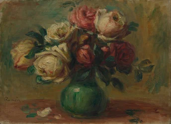 Roser i en vase, ca. 1890.