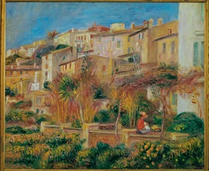 Terrasse a Cagnes (olie på lærred)
