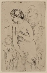 The Bather, ca. 1890 (tusch-ætsning på papir)