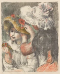 Hatten fastgjort med blomster Den fastgjorte hat, 1898.