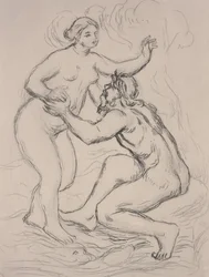 Flod Scamander, ca.1900 (radering)