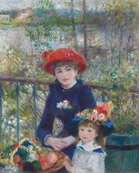 To søstre på terrassen, 1881.