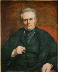 William Sisley, far til maleren Alfred Sisley (olie på lærred)