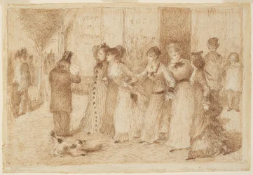 Arbejderdøtre på den ydre boulevard (Illustration til Emile Zolas "L