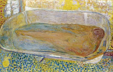 Stort nøgenbillede i badekar, 1937-1939