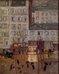 Boulevard de Clichy Maleri af Pierre Bonnard (1867-1947) 1904 Bruxelles, Samling dr. G. Daelemans