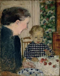 Barn spiser kirsebær, 1895