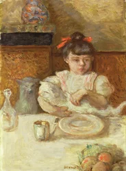 Barn med katte, ca. 1906 (olie på lærred)