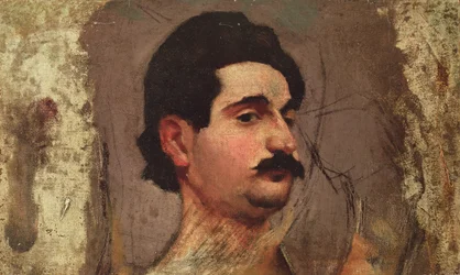 Mand med overskæg, ca. 1887-88