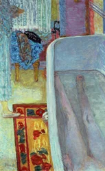 Nøgen i badet, 1925