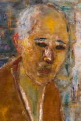Portræt af kunstneren ved sig selv, detalje