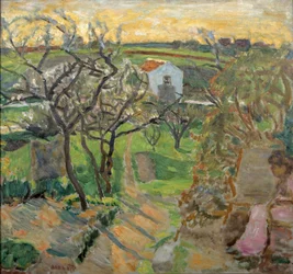 Forårssolnedgang, 1909.
