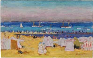 The Beach (Arachon), ca. 1922 (olie på lærred)
