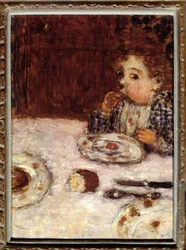 Barnet, der spiste frokost