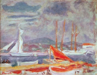 Havnen i St. Tropez, ca. 1914