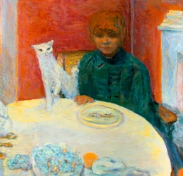 Kvinde med en kat, 1912