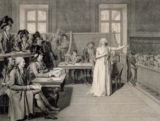 Marie-Antoinette (1755-93) af Habsbourg-Lorraine, dømt af den revolutionære domstol, 16. oktober 1793