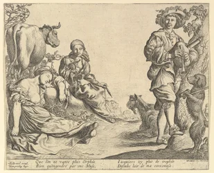 Sækkepibespiller, 1610-50.