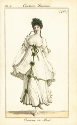 Kvinde danser ved et bal, Paris