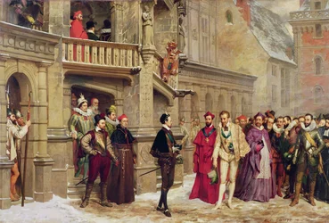 Henri III og Duc de Guise, 1855