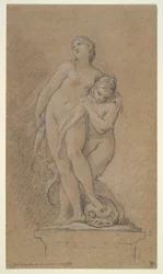 Venus støttet af en Nereid