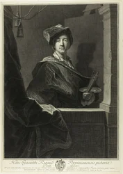 Portræt af Hyacinthe Rigaud