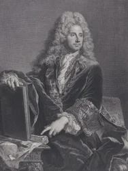 Portræt af Robert de Cotte, 1722.
