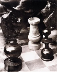 After a Game of Chess, ca. 1930 (olietryk)