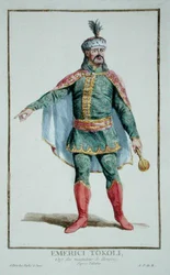 Emeric Thököly, leder af de ungarske oprørere, fra 