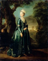 Dame i en have-portræt af storhertuginde Natalia, c1773-c1776